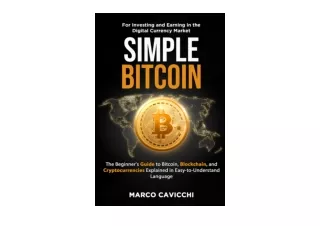 PDF read online SIMPLE BITCOIN For Investing and Earning in the Digital Currency