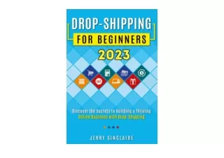 Kindle online PDF Dropshipping for Beginners Discover the secrets to building a