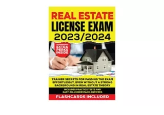 Kindle online PDF Real Estate License Exams 2023 2024 Trainer Secrets for Passin