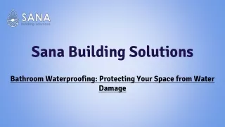 sana building solutions