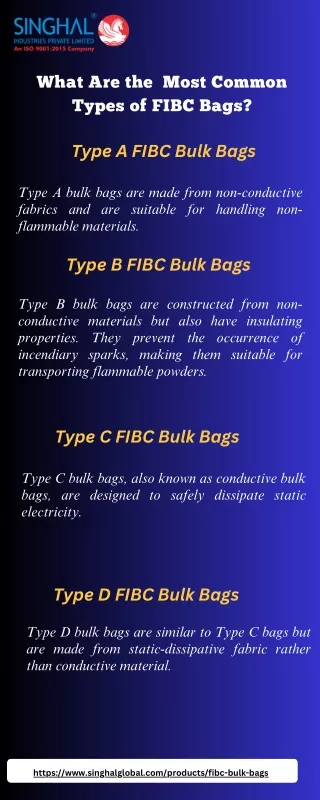 What Are the Most Common Types of FIBC Bags