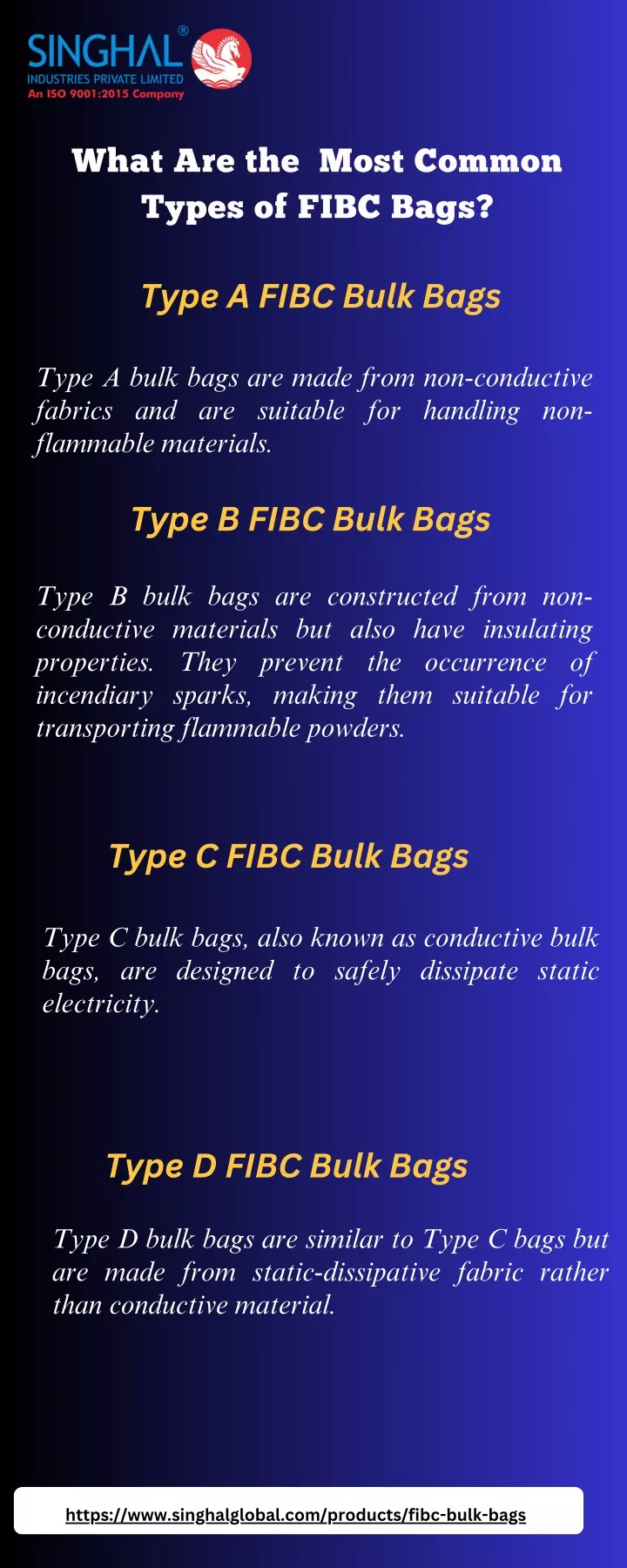 what are the most common types of fibc bags