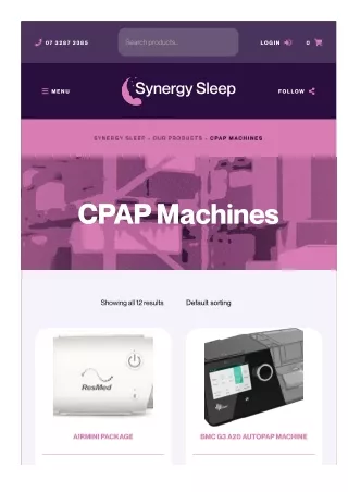Sleep Apnea machines