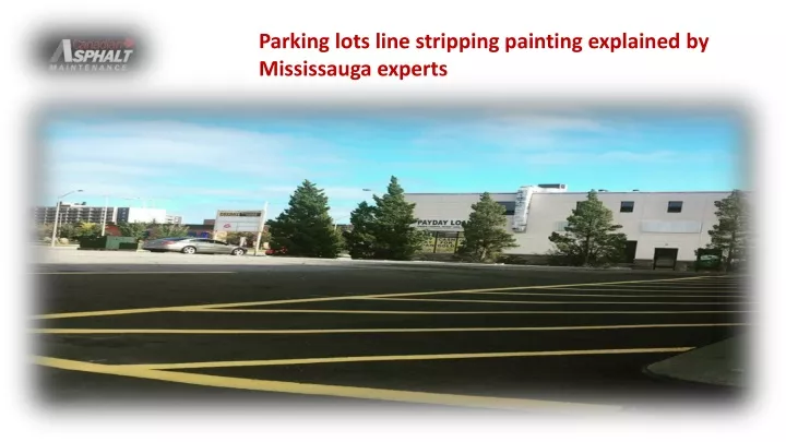 parking lots line stripping painting explained