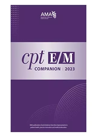 [PDF READ ONLINE] E/M Companion 2023
