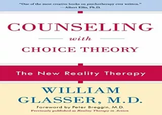 PDF Counseling with Choice Theory Full