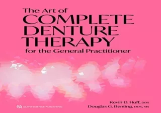PDF The Art of Complete Denture Therapy for the General Practitioner Ipad