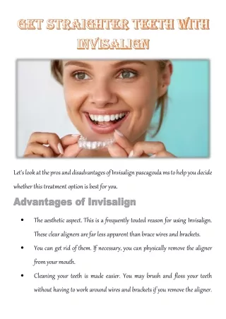 let s look at the pros and disadvantages