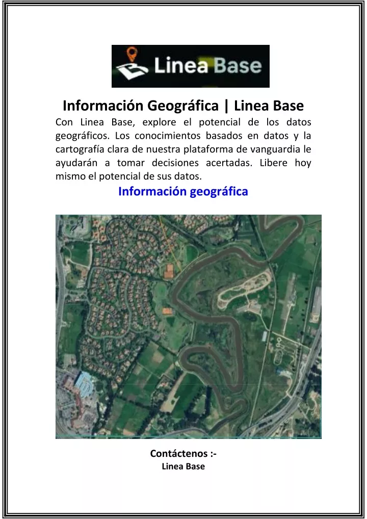 informaci n geogr fica linea base con linea base