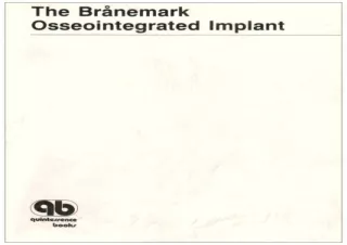 (PDF) The Branemark Osseointegrated Implant Full