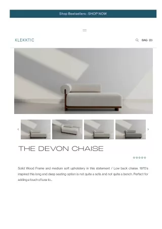 The Devon Chaise - Klekktic Home