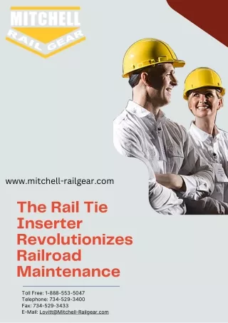 The Rail Tie Inserter Revolutionizes Railroad Maintenance