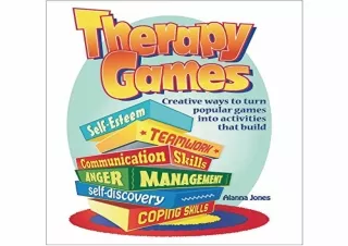 PDF Therapy Games: Creative Ways to Turn Popular Games Into Activities That Buil