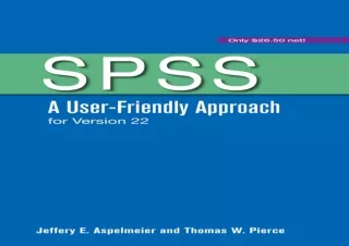 PDF SPSS: A User-Friendly Approach for Version 22 Android