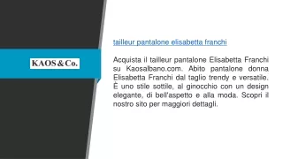 tailleur pantalone elisabetta franchi acquista