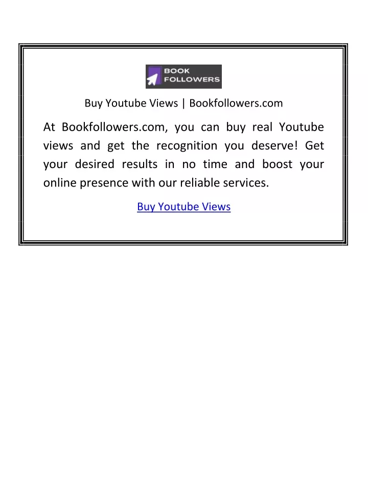 buy youtube views bookfollowers com