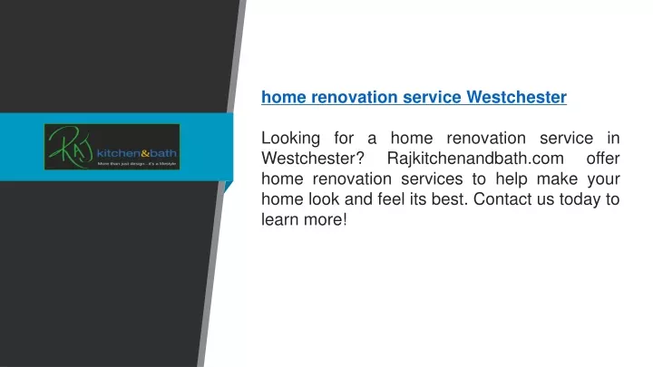 home renovation service westchester looking