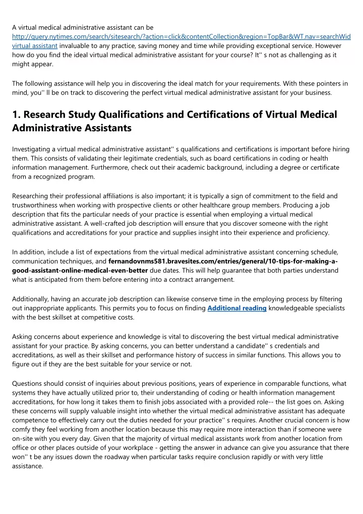 a virtual medical administrative assistant