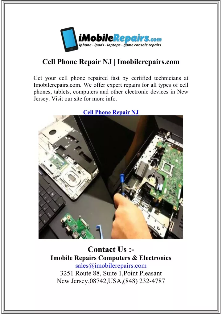 cell phone repair nj imobilerepairs com