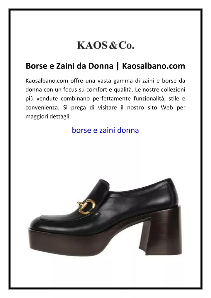 borse e zaini da donna kaosalbano com