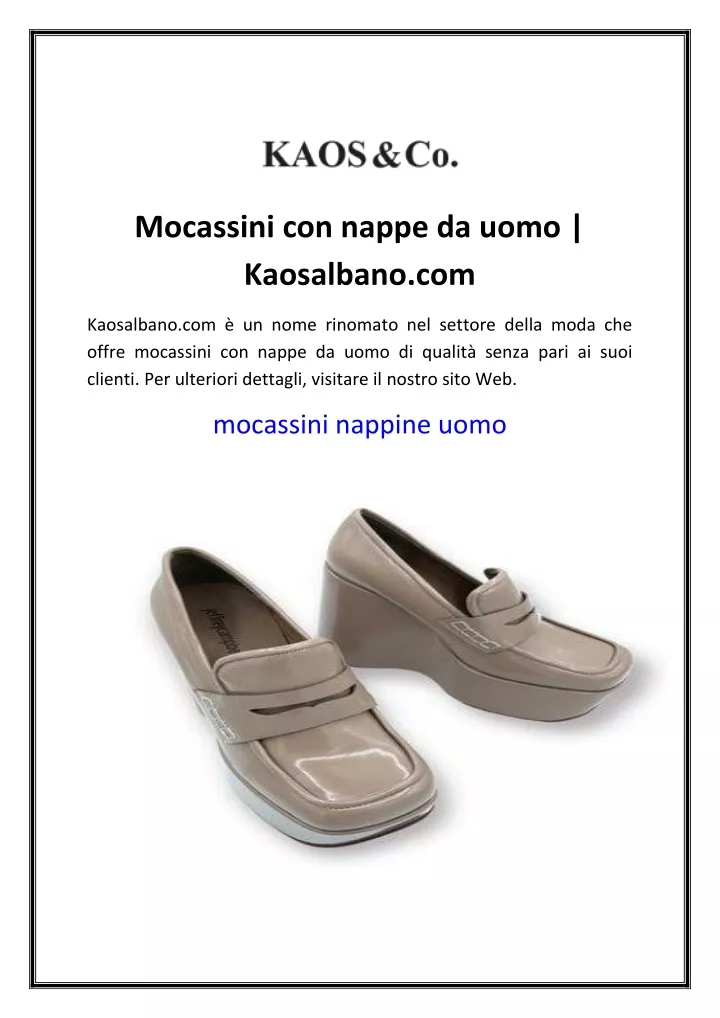 mocassini con nappe da uomo kaosalbano com