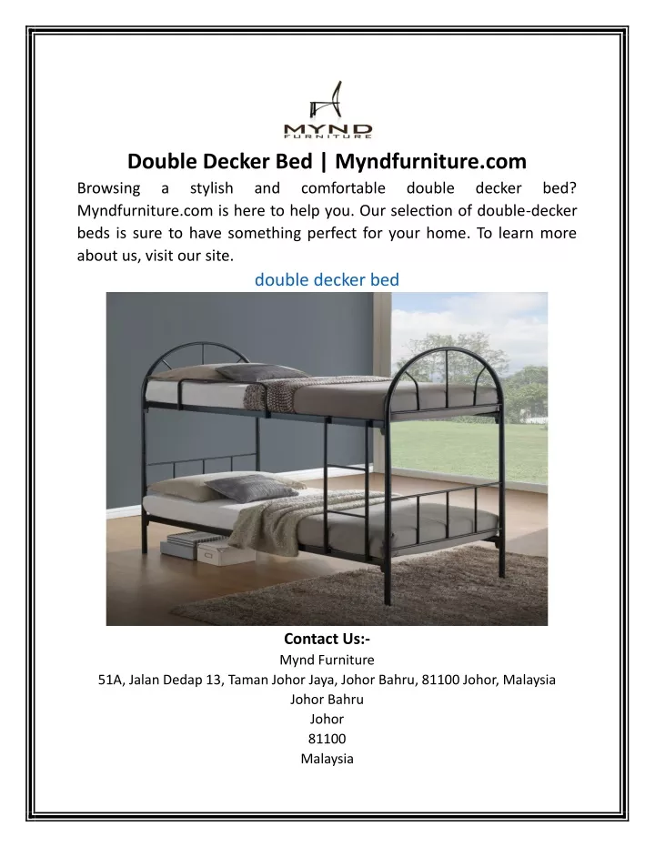 double decker bed myndfurniture com browsing