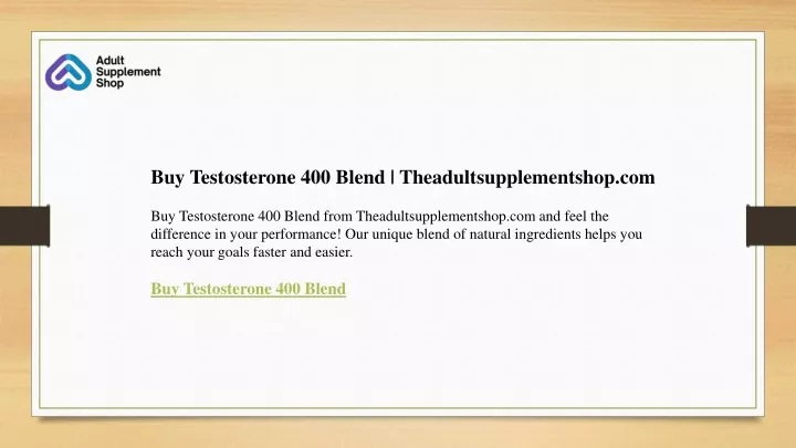 buy testosterone 400 blend theadultsupplementshop