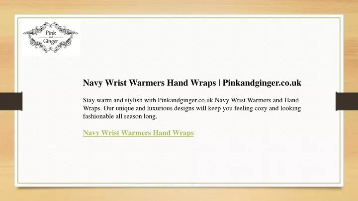 navy wrist warmers hand wraps pinkandginger