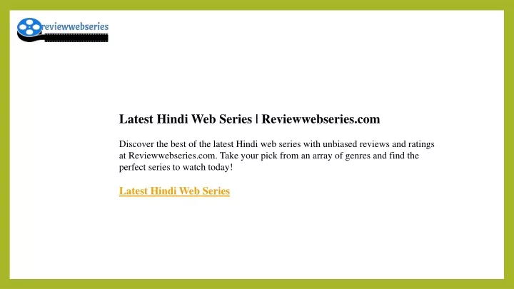 latest hindi web series reviewwebseries