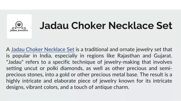 jadau choker necklace set