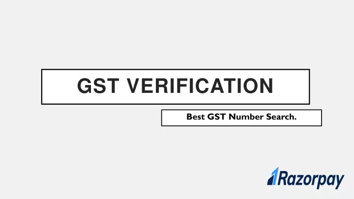 gst verification