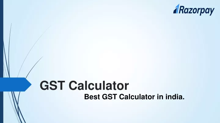 gst calculator