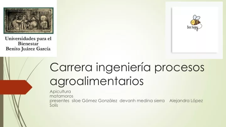 carrera ingenier a procesos agroalimentarios