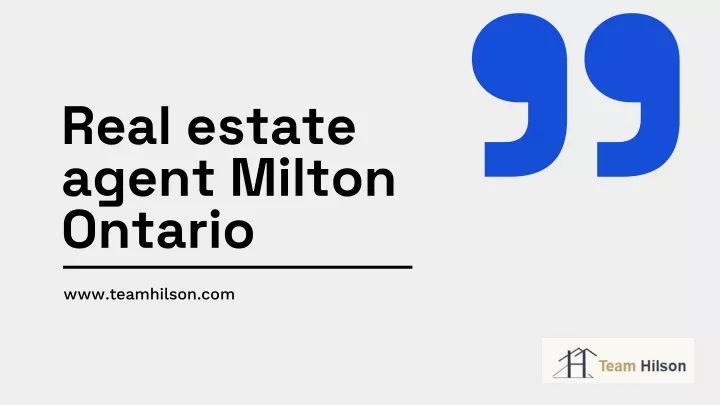 real estate agent milton ontario