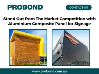 Stand Out from The Market Competition with Aluminium Composite Panel for Signage