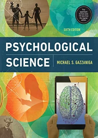 [PDF READ ONLINE] Psychological Science