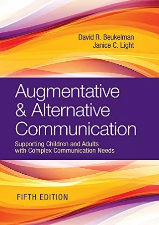 PDF_ Augmentative & Alternative Communication: Supporting Children and Adults with