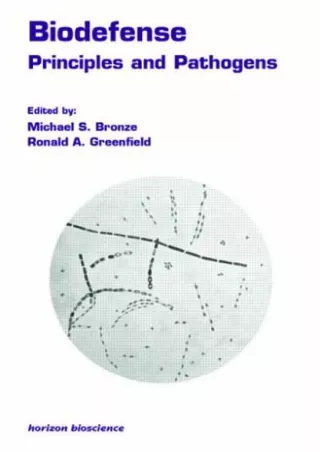 get [PDF] Download Biodefense: Principles and Pathogens