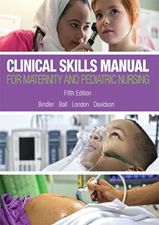 PDF_ Clinical Skills Manual for Maternity and Pediatric Nursing