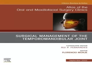 (PDF) Temporomandibular Joint Surgery, An Issue of Atlas of the Oral & Maxillofa