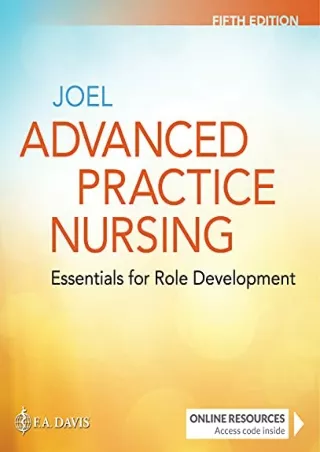 Read ebook [PDF] Advanced Practice Nursing: Essentials for Role Development Essentials for Role