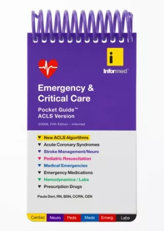 [PDF READ ONLINE] Emergency & Critical Care Pocket Guide