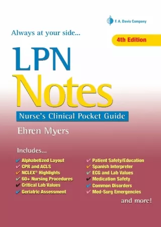 PDF_ LPN Notes Nurse's Clinical Pocket Guide
