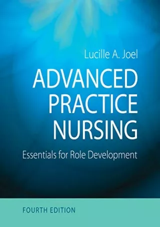 [PDF] DOWNLOAD Advanced Practice Nursing: Essentials for Role Development