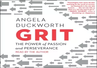 PDF Grit: The Power of Passion and Perseverance Free