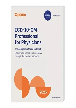 PDF/READ 2023 ICD-10-CM Professional for Physicians with Guidelines