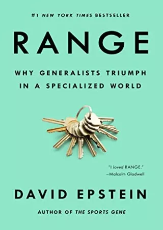 PDF_ Range: Why Generalists Triumph in a Specialized World