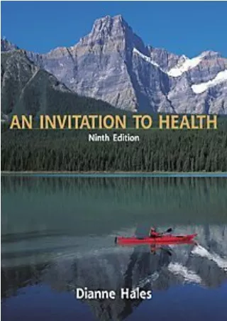 Download Book [PDF] An Invitation to Health (with InfoTrac)