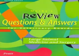 [PDF] Mosby's Review Questions & Answers For Veterinary Boards: Large Animal Med