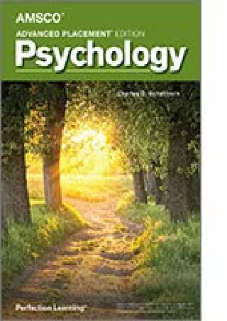 Download Book [PDF] Advanced Placement Psychology, 2nd Edition
